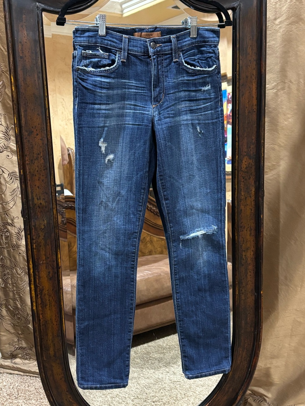 Joe's Jeans Blue Distressed Skinny Jeans - Vintage Reserve